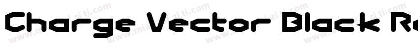 Charge Vector Black Regular字体转换